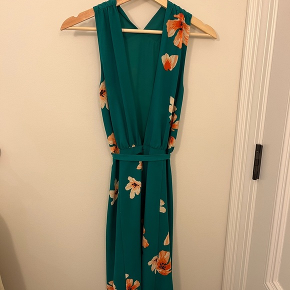 Aritzia Wilfred Green Floral Aubret Dress - Picture 7 of 8